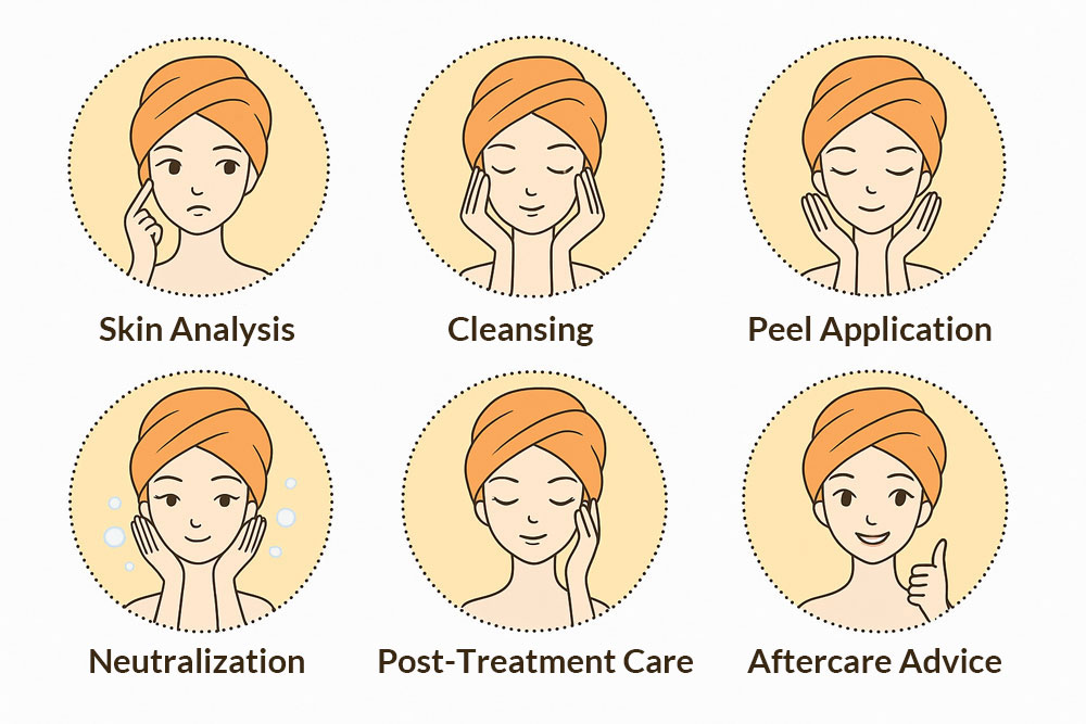 Peeling proces